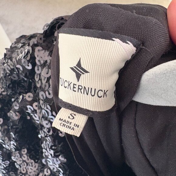 Tuckernuck Black Sequin Perris Dress Size S Worn Once - Picture 5 of 7